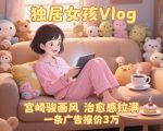 单个账号涨粉71W！用AI制作独居女孩Vlog，宫崎骏画风，治愈感拉满，一条广告报价3W