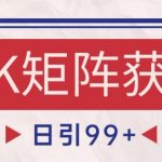 小红书某音NK赛道引流获客 自热矩阵日引200+【揭秘】