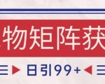 小红书某音宠物赛道引流获客 自热矩阵日引200+【揭秘】
