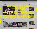 最新抖音搜索搬运教程，一刀不剪，条条过抖，推文短剧影视涨粉都可以