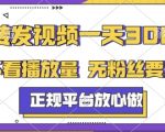 转发视频一天3张+，正规平台放心做，不看播放量，无粉丝要求，随时随地挣收益【揭秘】