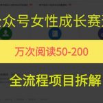 公众号女性赛道，最近爆火系列，条条作品阅读量10w+