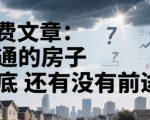 付费文章：普通的房子到底还有没有前途？
