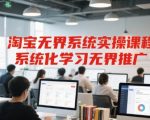 淘宝无界系统实操课程，系统化学习无界推广