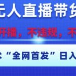 淘宝无人直播带货12.0，最新技术，不封号，不违规，操作简单，开播爆单，日入多张【揭秘】