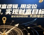 创富逻辑，用定位思维实现财富目标，想实现创收目标，先搞懂定位
