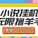 最新小说挂G自撸玩法本人实操单窗口20-50+可矩阵放大操作【揭秘】