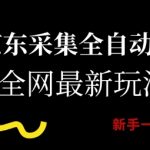 京东采集全自动挂G项目，全网最新玩法新手一天轻松5张【揭秘】