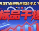 淘宝天猫打爆班原创高阶技术第70期：标品干爆