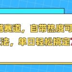减肥食谱赛道，自带热度可长期运营，养老玩法，单日轻松搞定769