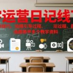 方宇运营日记线下课，包含剪辑制作技巧、拍摄引导过程、起号思维导图、选题等多个教学资料
