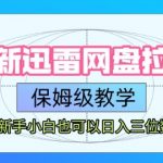 最新迅雷网盘拉新，保姆级教学，新手小白也可以日入三位数