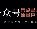 公众号流量主-景点盘点 流量巨大 多平台布局享3份收益