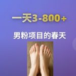 AI一键生成美女素材，一天收益3-8张，男粉项目的春天