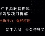 小红书卖小学教辅资料  保姆级项目拆解  1次课程彻底讲清楚!