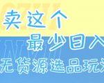 闲鱼卖这个，最少日入1k，最新无货源选品玩法