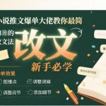 小说推文爆单大佬教你最简单的改文方法实操课，新手必学