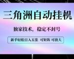 【三角洲自动挂G】独家技术，稳定不封号，轻松日入五张【揭秘】