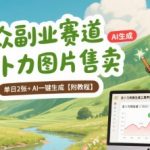 小众副业赛道 吉卜力图片售卖 单日2张+ AI一键生成【附教程】