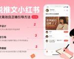 小说推文小红书高转化引导方法实操课，小说推文高效且正确引导方法
