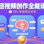 短视频创作课，短视频制作、创作思路、Ai写爆款文案