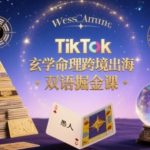 TikTok玄学命理跨境出海双语掘金课，手把手教你用命理知识精准直击海外用户痛点