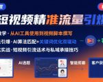 AI+短视频引爆精准客户实战营，手把手教你引爆Ai短视频精准流量