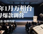 25年1月万相台无界爆款特训营线下录音
