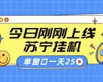 苏宁全自动采集挂G项目 稳定可批量 单窗口收益30+ 附教程【揭秘】