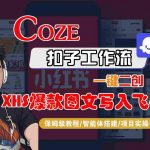 Coze智能体工作流一键二创小红书爆款图文写入飞书，全流程保姆级教学