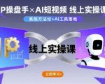 IP操盘手线上实操课，AI短视频线上课