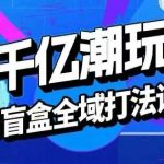 2025盲盒全域全套打法课，盲盒起号、选品、话术、私域等
