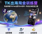 TK出海淘金训练营，助你快速掌握TikTok运营与AI创作，开启出海变现之路
