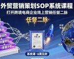 外贸营销策划SOP系统课程，打开跨境电商企业线上营销任督二脉