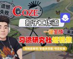 Coze扣子智能体工作流一键生成“习惯研究社“短视频，全流程保姆级教学
