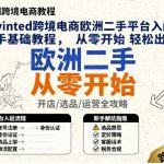 vinted跨境电商欧洲二手平台入门新手基础教程，从零开始轻松出海