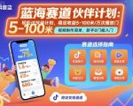 抖音蓝海赛道，轻松过伙伴计划，视频制作简单，万次播放收益在5-100米，稳定收益