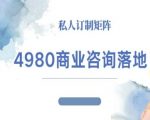 4980商业咨询师落地课程-ip运营高客单教程