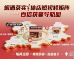 烟酒茶实体店短视频矩阵百倍获客导航图