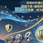 你的IP价值亿万，超级个体=摇钱树+印钞机，打造个人品牌，成为超级个体