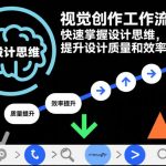 视觉创作工作流，快速掌握设计思维，提升设计质量和效率