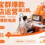 淘宝群爆款全店运营第2期，专业老师带你玩转爆款电商