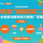 淘系推广陪跑营第二期，全维度讲解淘系付费推广逻辑