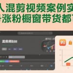 名人混剪视频案例实操，起号涨粉橱窗带货都可以