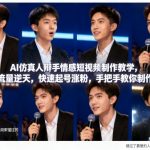 AI仿真人辩手情感短视频制作教学，流量逆天，快速起号涨粉，手把手教你制作