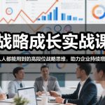 战略成长实战课，人人都能用到的高段位战略思维，助力企业持续增长