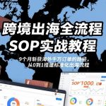跨境出海全流程全盘托出SOP实战教程，9个月斩获海外千万订单的路径，从0到1搭建标准化出海流程