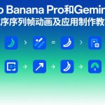 Nano Banana Pro和Gemini 3生成序列帧动画及应用制作教学
