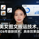 美女图文搬运技术，2026年最新技术，具体效果自测
