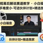 某大佬的影视幕后解说赛道教学，小白福音，上手难度小，可进伙伴计划+精选独家